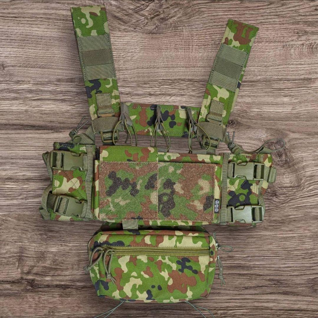 【新品】MK4タイプ　チェストリグ　陸自迷彩　Aセット