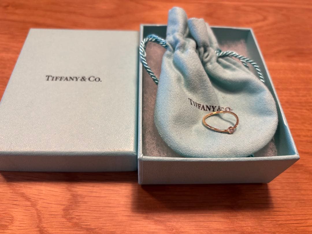 Tiffany & Co. ウェーブ シングルロウ ダイヤモンド リング 9号