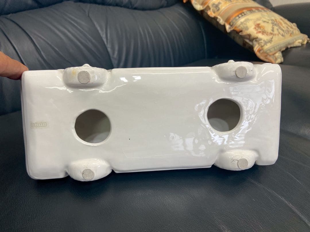 SELETTI 車の置物　陶器　イタリア製