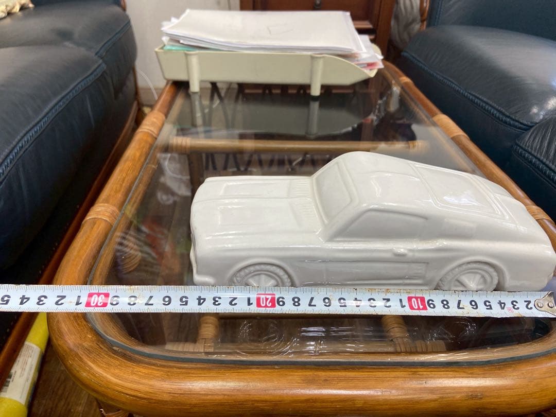 SELETTI 車の置物　陶器　イタリア製