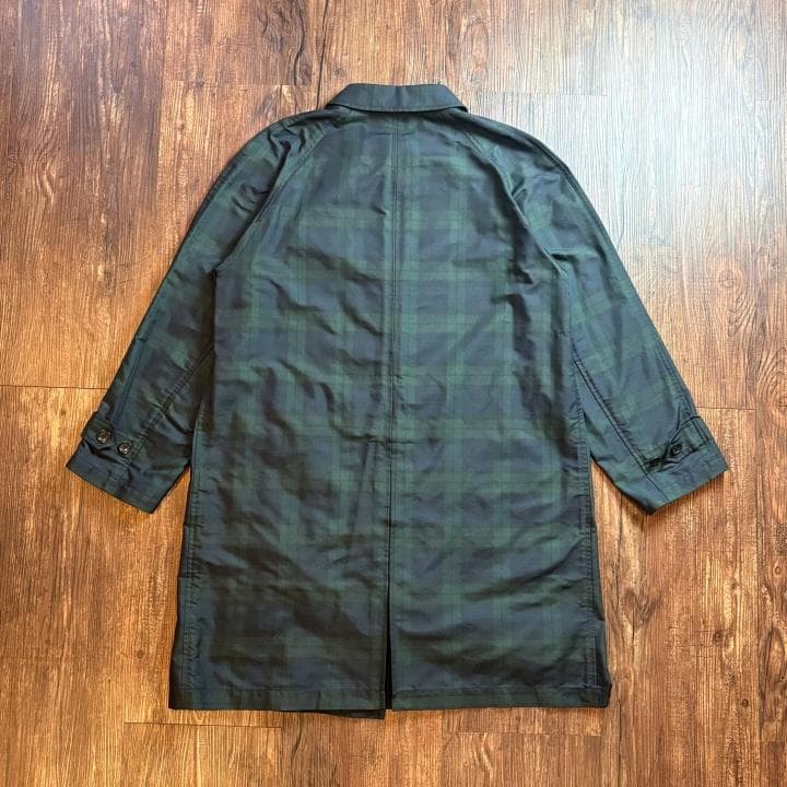 【古着】BROOKS BROTHERS コート ブラックウォッチチェック L