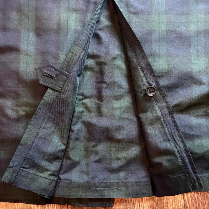 【古着】BROOKS BROTHERS コート ブラックウォッチチェック L