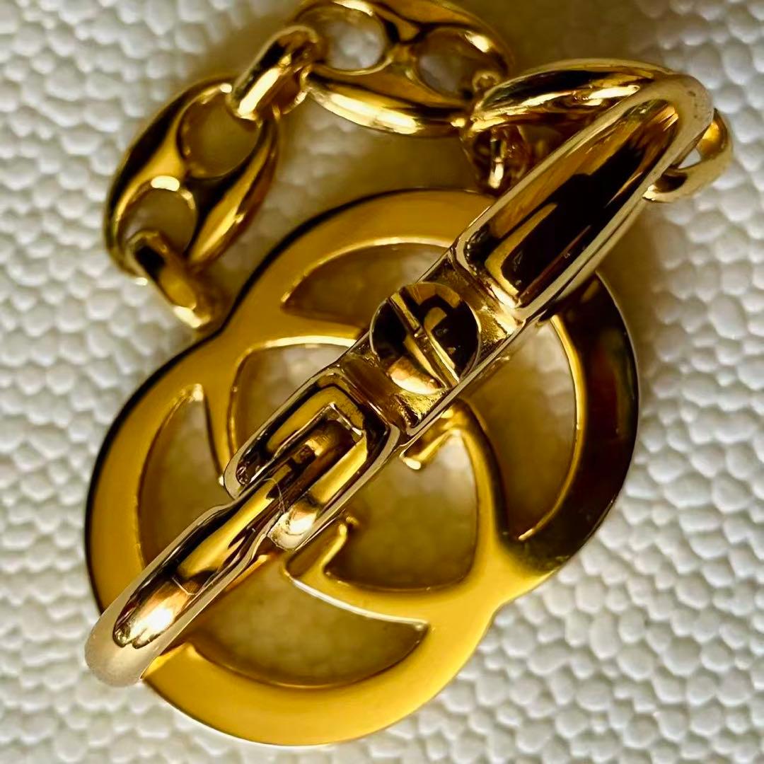 GUCCI インターロッキング ダブルG キーホルダー バッグチャーム 美品❣️