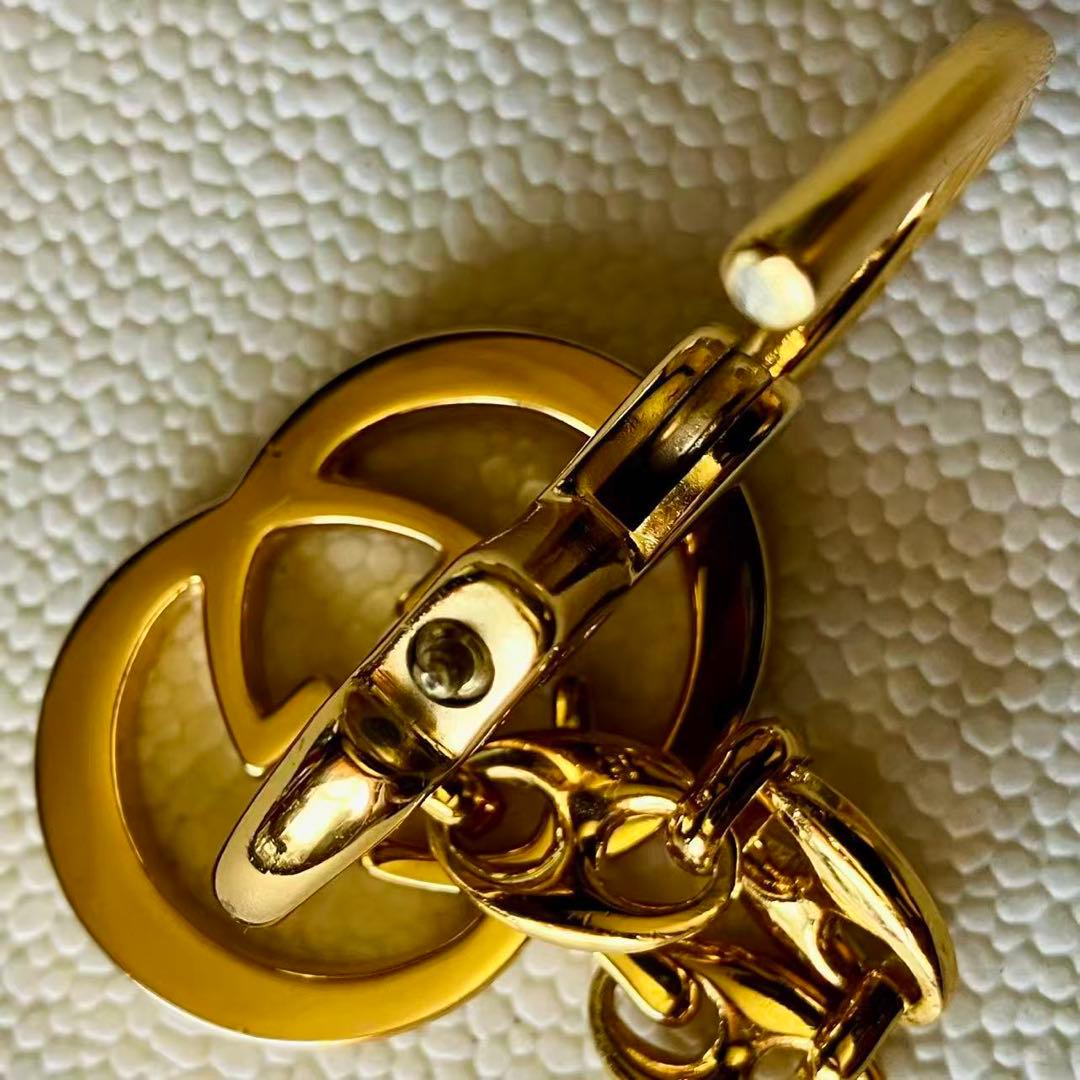 GUCCI インターロッキング ダブルG キーホルダー バッグチャーム 美品❣️