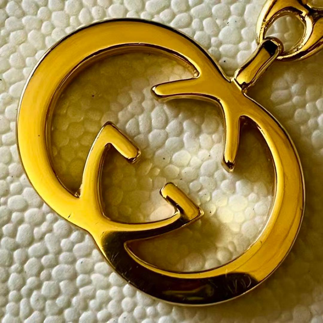GUCCI インターロッキング ダブルG キーホルダー バッグチャーム 美品❣️