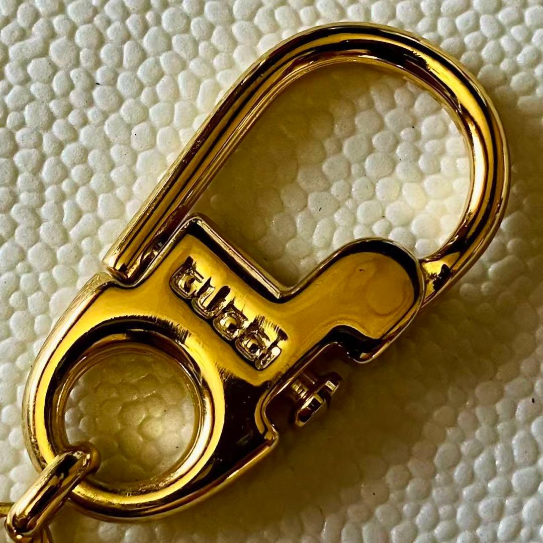 GUCCI インターロッキング ダブルG キーホルダー バッグチャーム 美品❣️