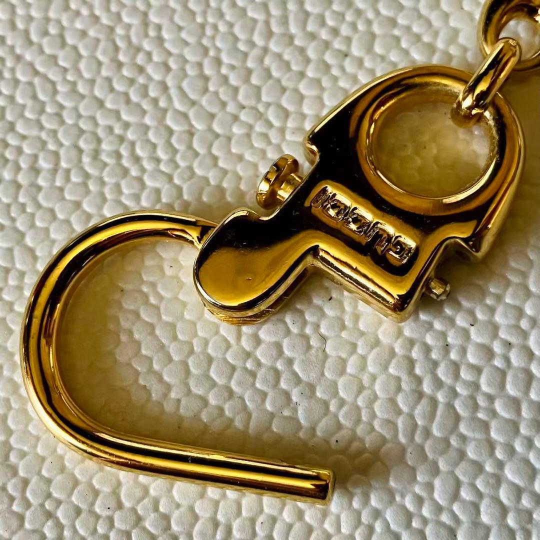 GUCCI インターロッキング ダブルG キーホルダー バッグチャーム 美品❣️