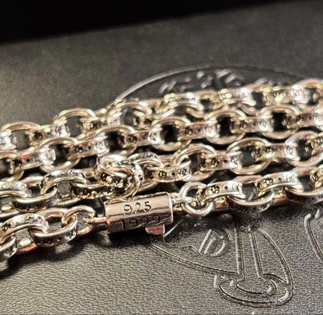 Chrome Hearts 925シルバー チェーンネックレス ペーパーチェーン