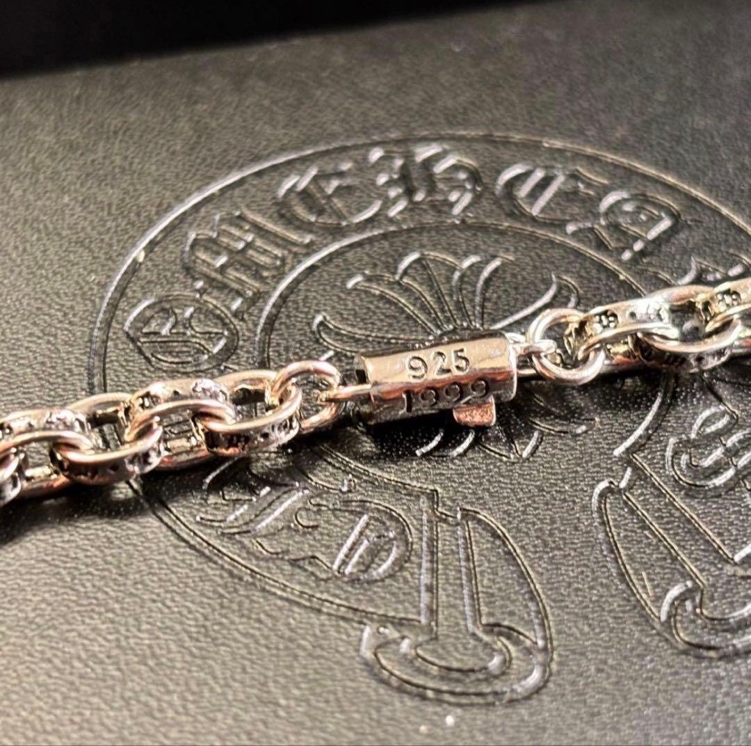 Chrome Hearts 925シルバー チェーンネックレス ペーパーチェーン