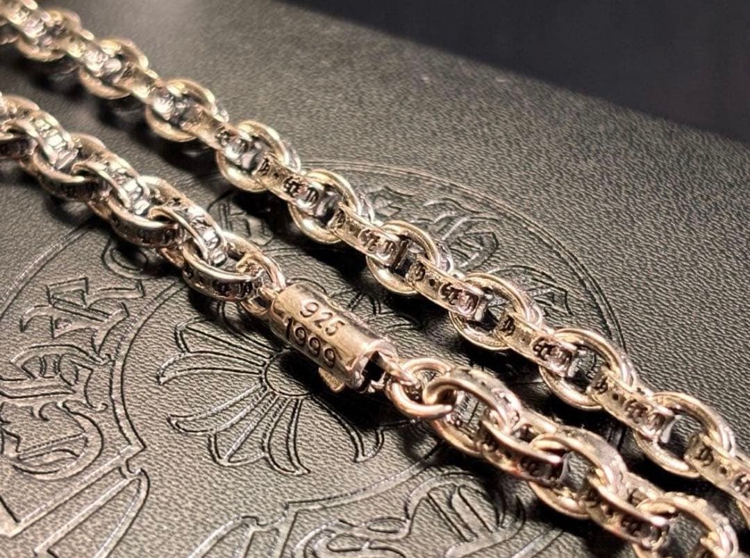 Chrome Hearts 925シルバー チェーンネックレス ペーパーチェーン