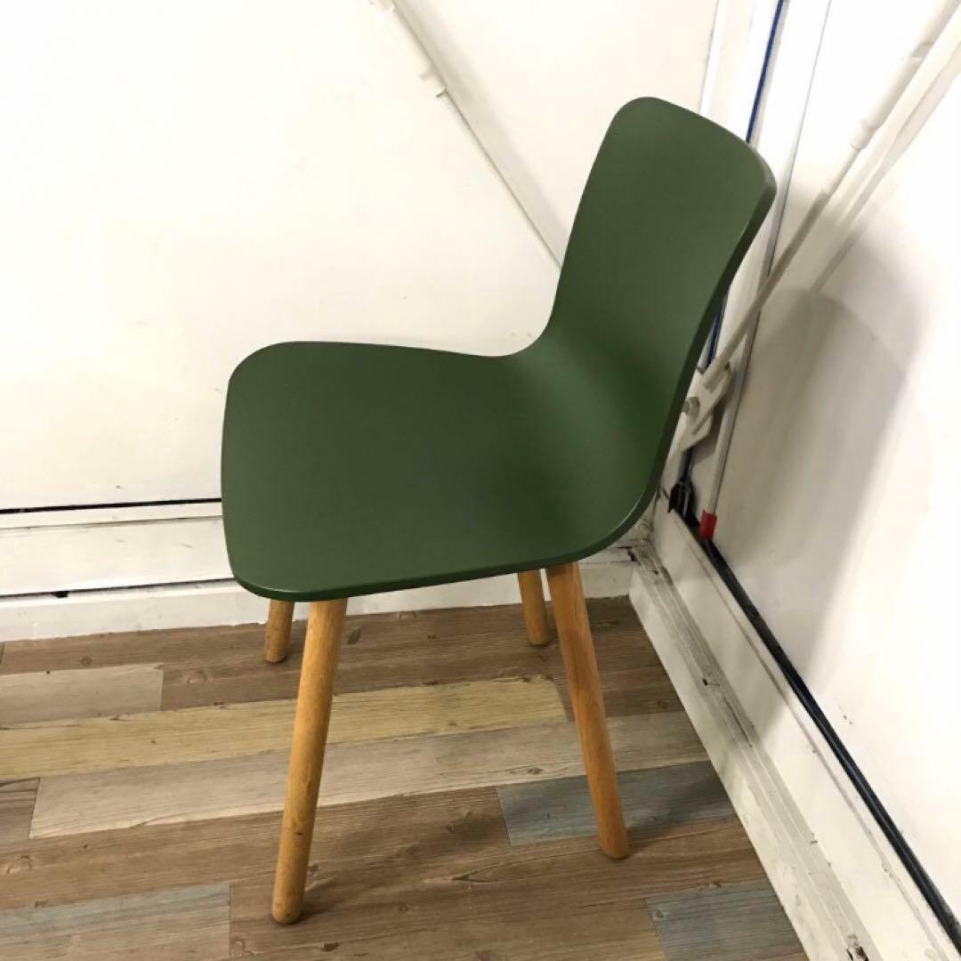 【傷多数・4脚セット】Vitra ヴィトラ HAL Wood チェア グリーン