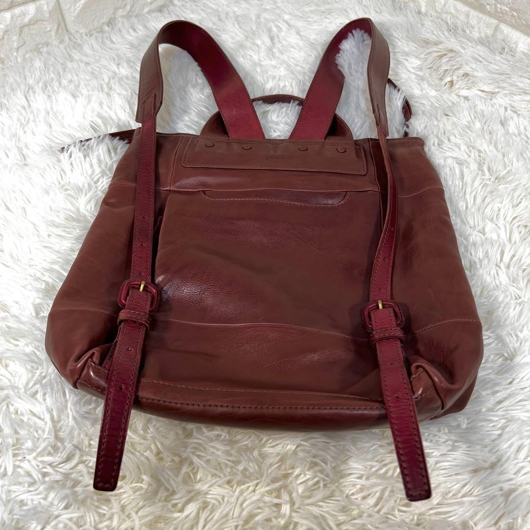 良品✨ゲンテン✨genten レザーリュック A4対応 ブラウン