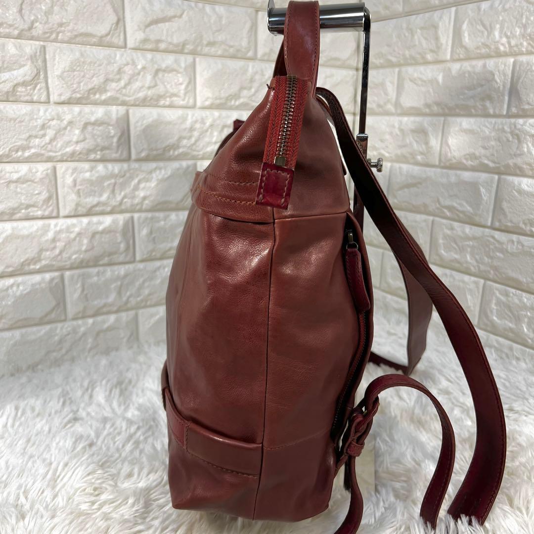 良品✨ゲンテン✨genten レザーリュック A4対応 ブラウン
