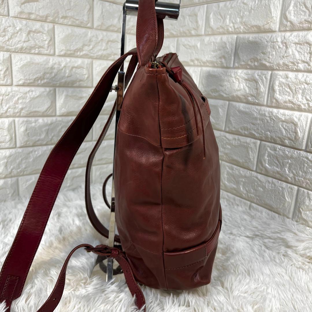 良品✨ゲンテン✨genten レザーリュック A4対応 ブラウン