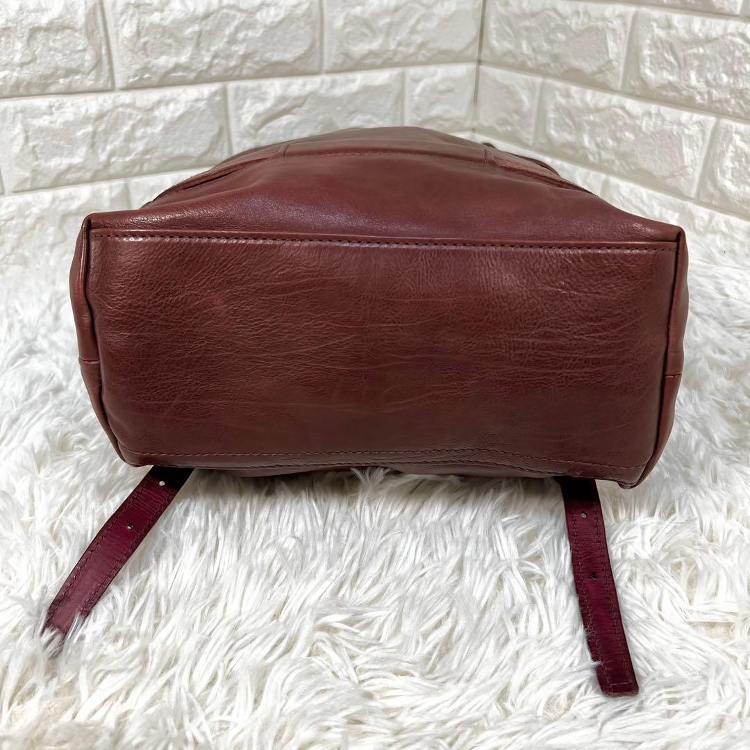 良品✨ゲンテン✨genten レザーリュック A4対応 ブラウン