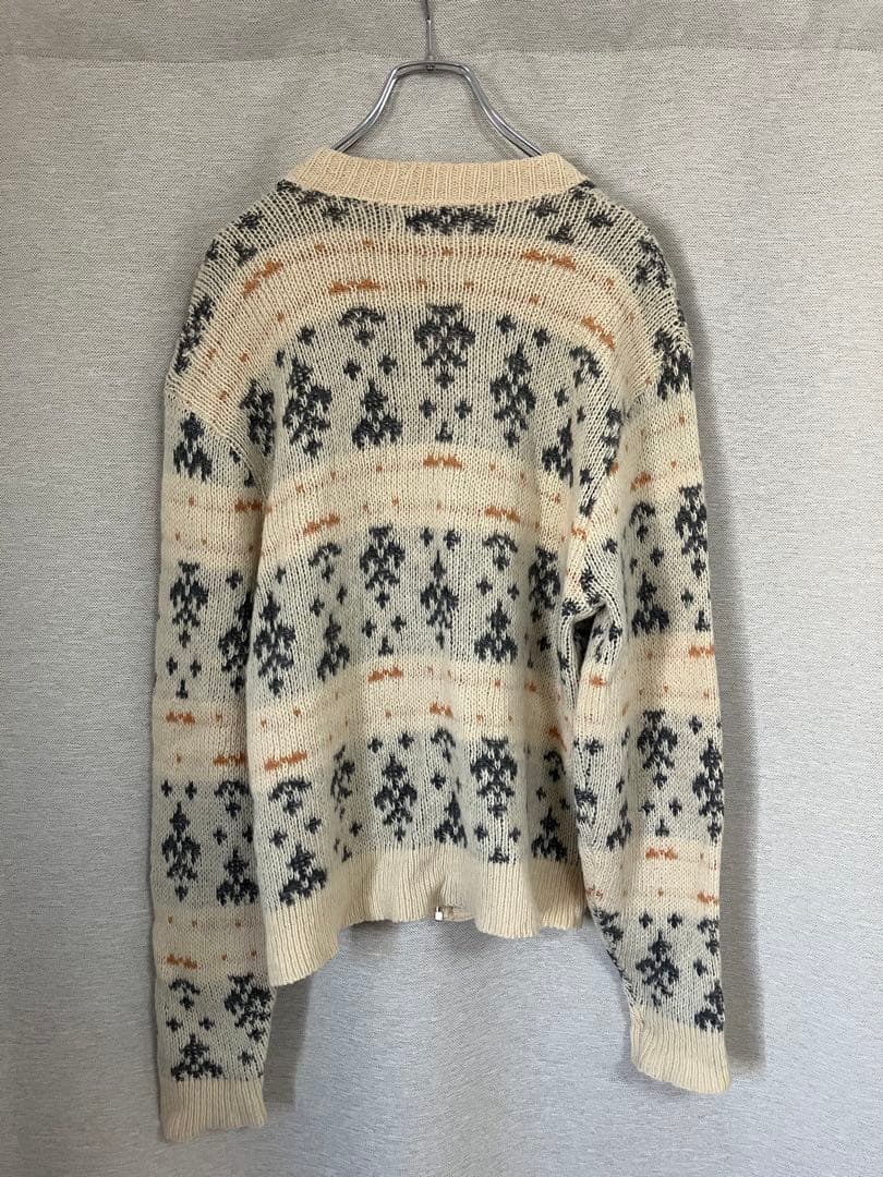 南60's Vintage pilgrimジャガード　モヘアカーディガン