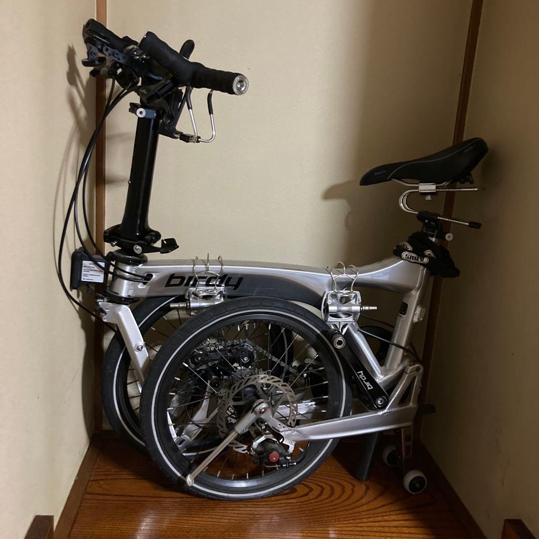 birdy バーディー P9 折り畳み自転車 シルバー Bianchi R&M社