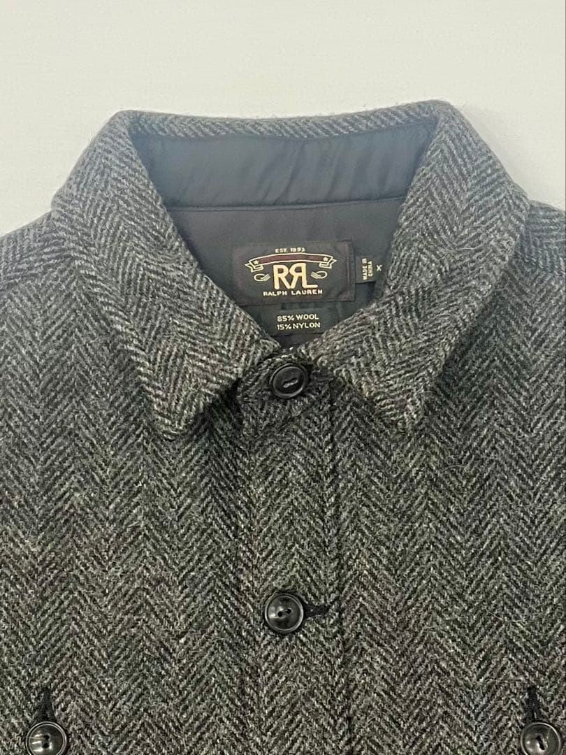 RRL ヘリンボーン ウールシャツ ジャケット　ダブルアールエル