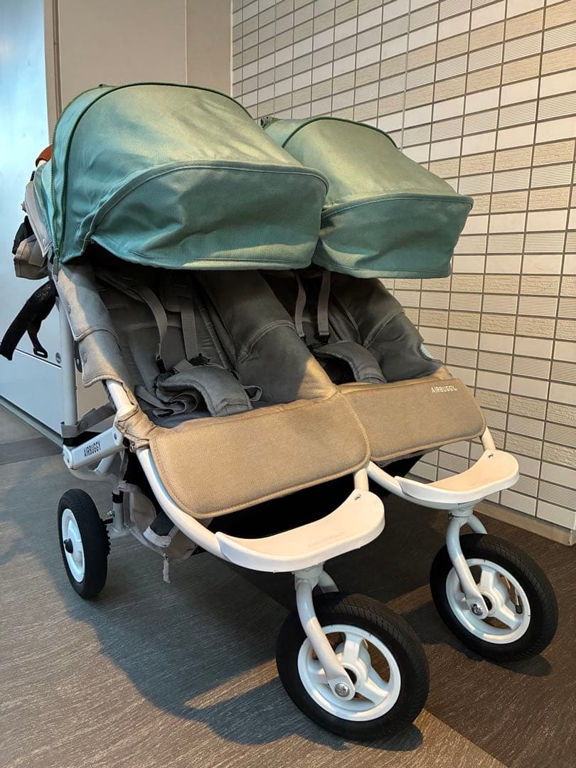 エアバギーココダブルEXフロムバース　グリーン（CLOVER）　付属品あり