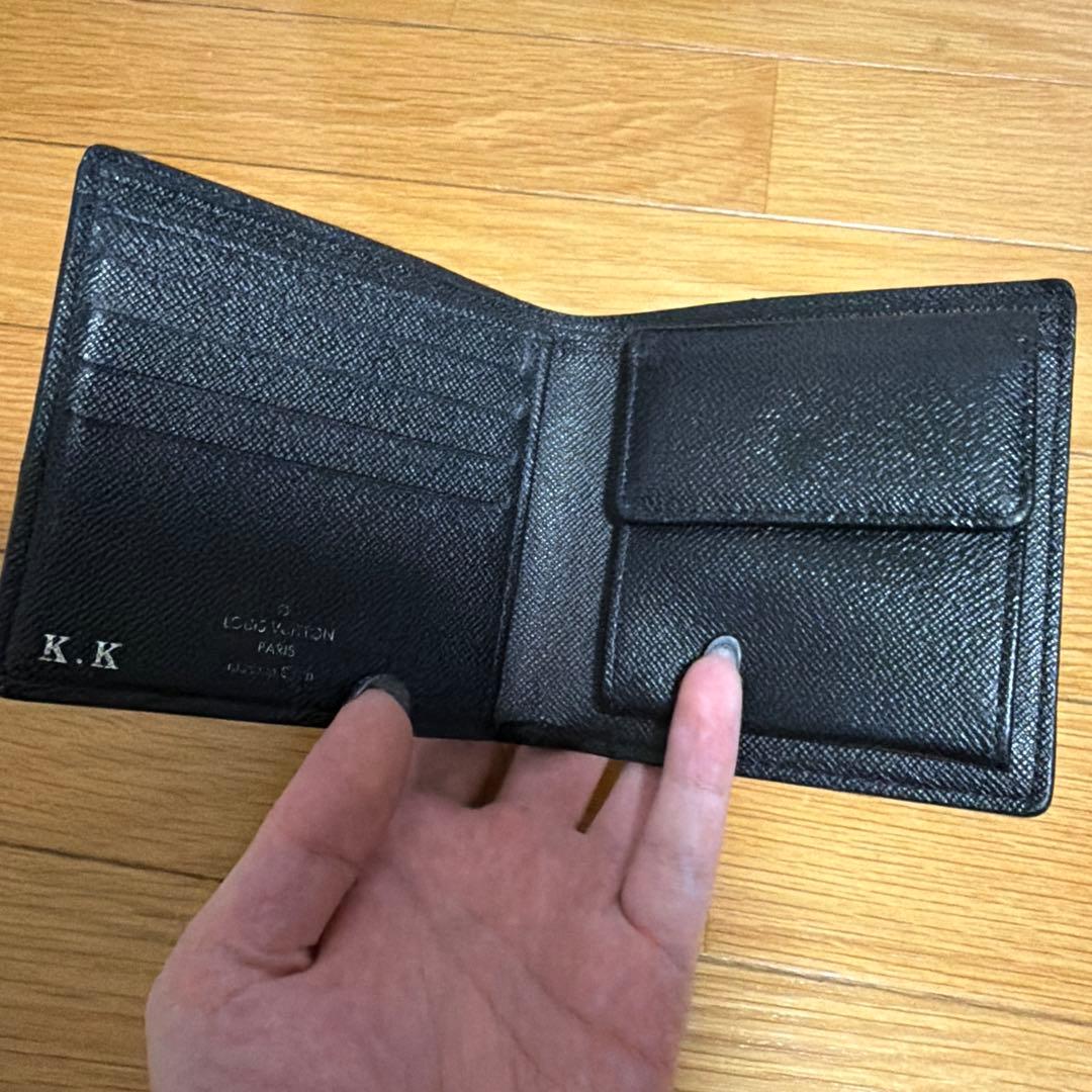ルイヴィトン　二つ折り財布　ダミエ