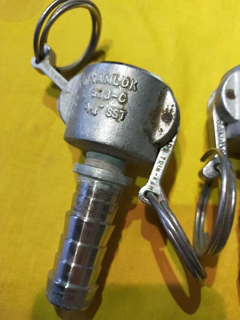 カムロック 633-C-SST 3/4ホースシャンクカプラー　中古品3点セット