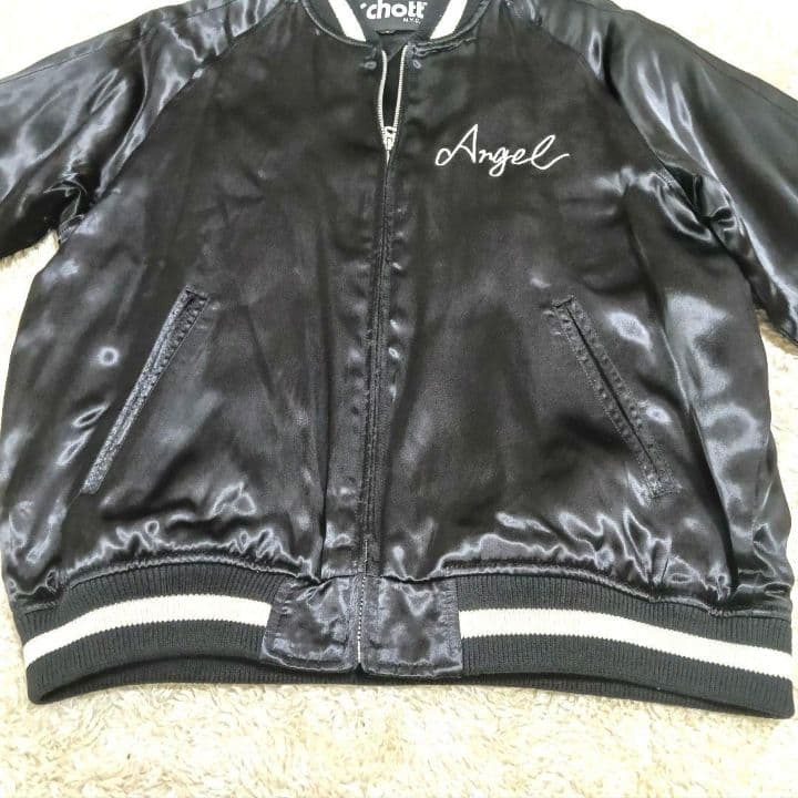 ✅️出品→10/19迄✅️新品タグ付き Schott NYC スカジャン サテン
