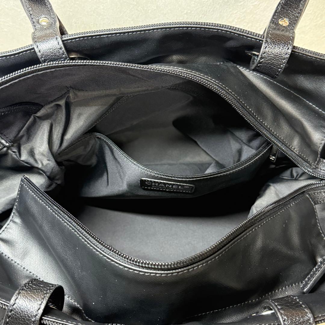 【正規品】CHANEL VINTAGE シャネル パリビアリッツ トート GM黒
