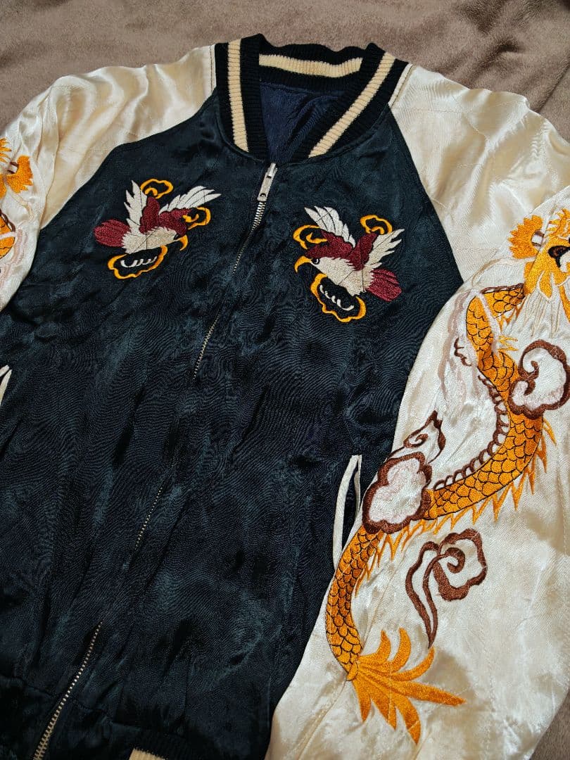 SEVEN ２面用 龍ワシ日本限定 スカジャン vintage レーヨン