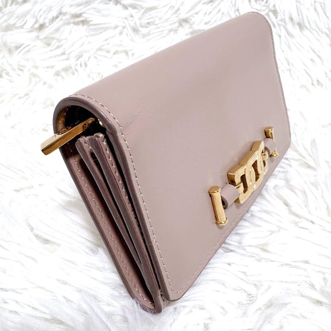 ✨美品✨TOD'S トッズ KATE ケイト WALLET 三つ折り財布 ピンク