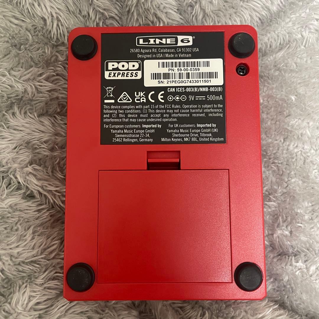 純正DCアダプター付 LINE 6 POD EXPRESS + DC-1G
