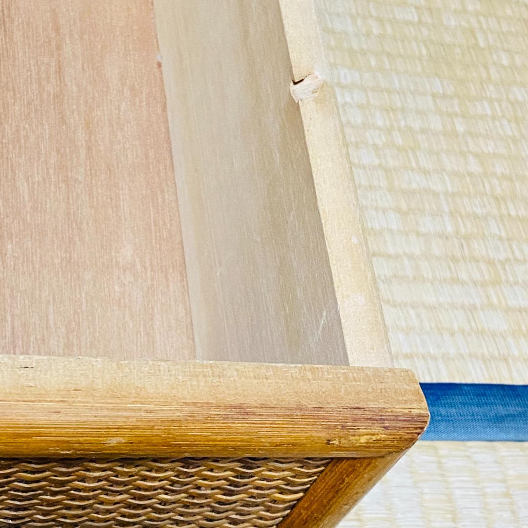 ラタン 籐 棚 チェスト 2段 4口 W90cm D41cm H40.5cm