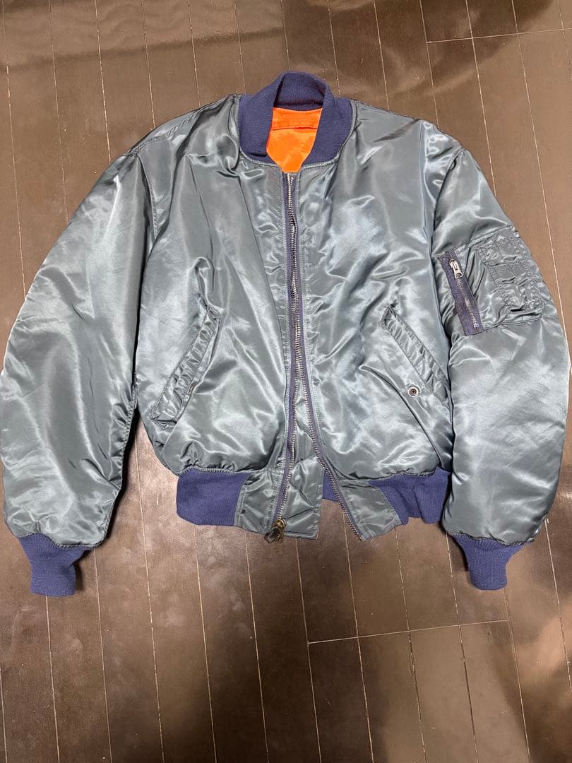 アメリカ製 GREENBRIER ma-1 Flight Jacket ネイビー