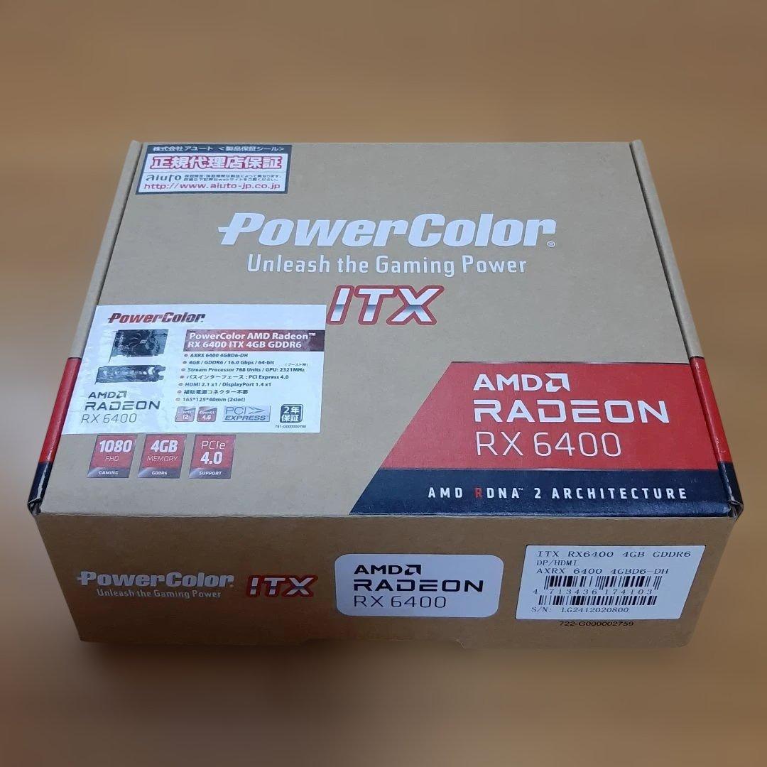 グラフィックボード・グラボ・ビデオカード PowerColor RADEON RX 6400 4GB