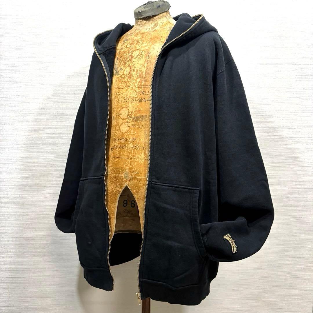 XL 上下 肉厚 黒金 マスターピース ヘクティク スウェット パーカー パンツ