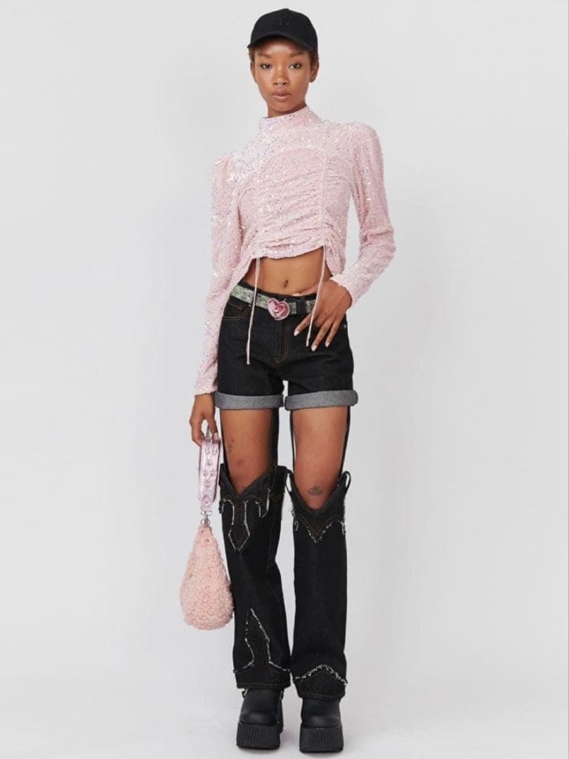 PAMEO POSE Cowboy Pants Sサイズ