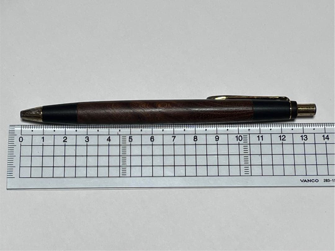 野原工芸旧型 シャーペン 欅 ゴールド金具