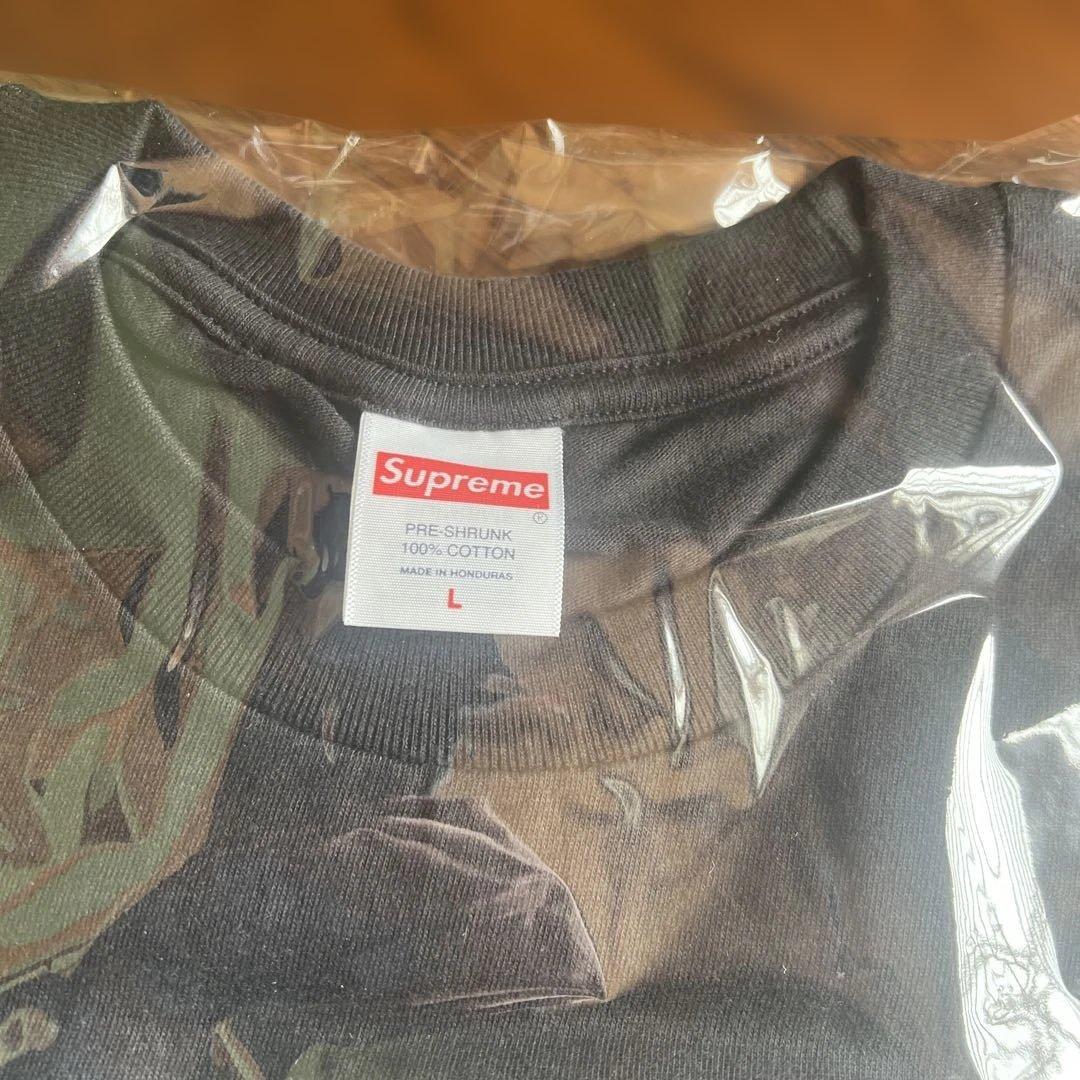 新品　Supreme split TEE L ブラック