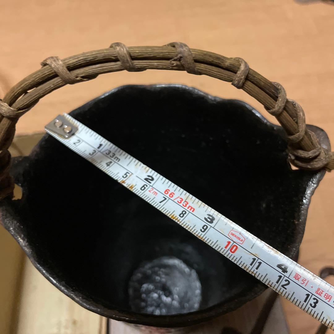 高島屋　南部鉄器花瓶と猿フック2個セット