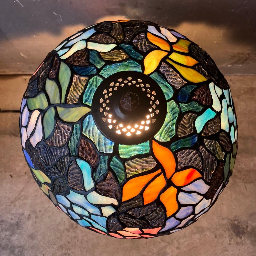 ステンドグラス ライト H49cm ステンドガラス ランプ アンティーク
