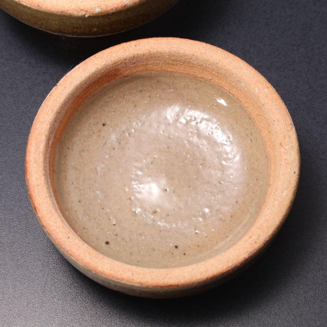 浜田庄司　鉄絵とうきび文合子　人間国宝　香合　R1613K2