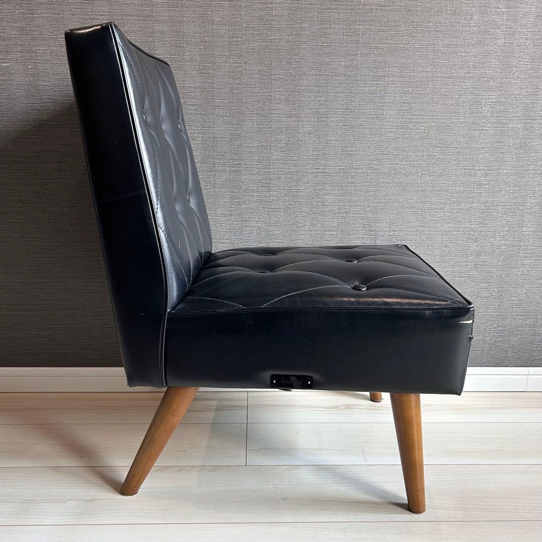 カリモク60 カフェチェア スタンダードブラック Kチェア 1シーター 木製脚
