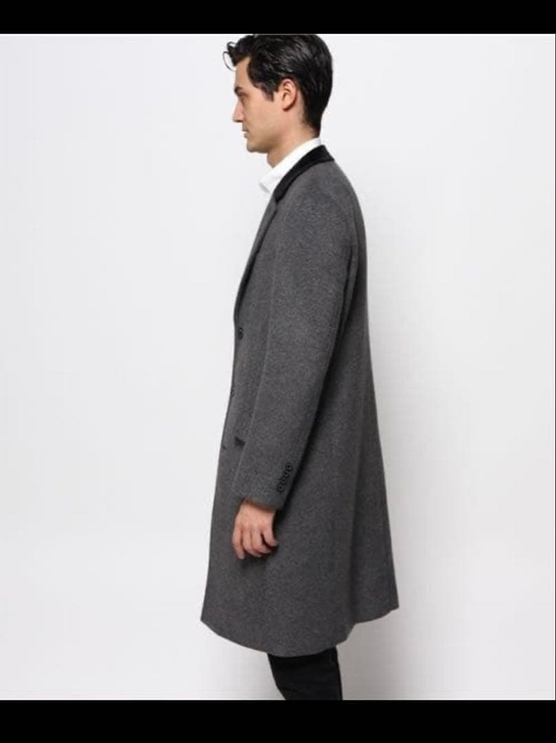 美品！【LOVELESS】ラブレスMENS グレーチェスターコート メンズコート