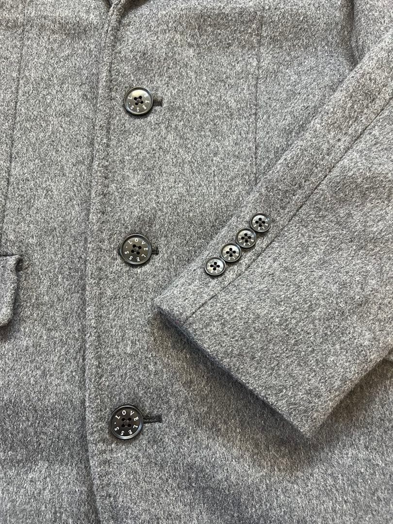 美品！【LOVELESS】ラブレスMENS グレーチェスターコート メンズコート
