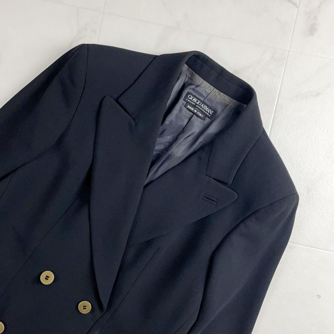 美品 GIORGIO ARMANI セットアップスーツ 黒 サイズ38*XC13