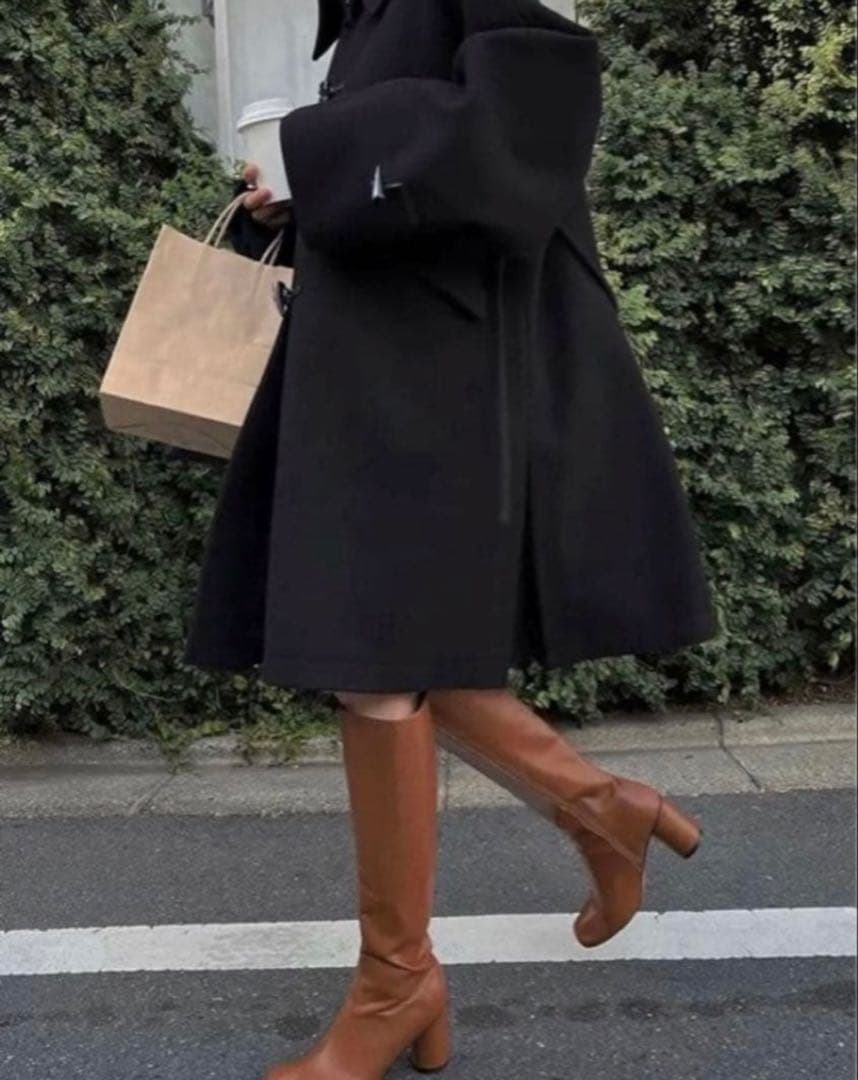 ジャケット・アウター willfully tent toggle midi coat