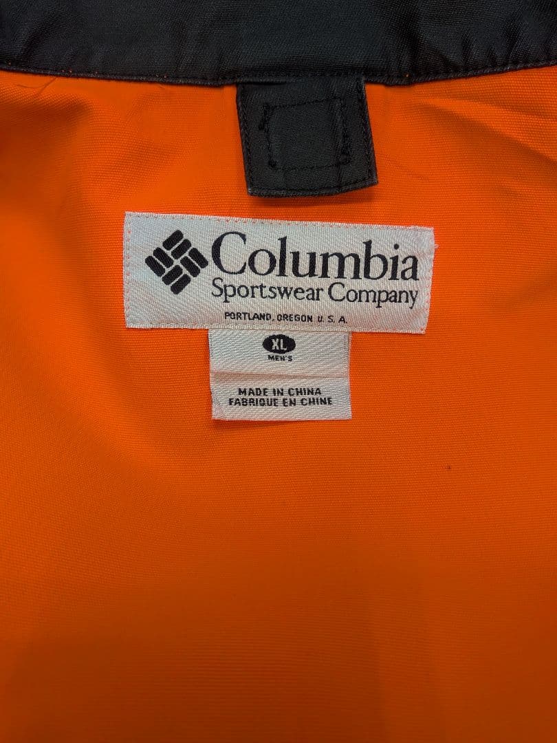Columbia ハンティングジャケット　オレンジ×ダークグリーン