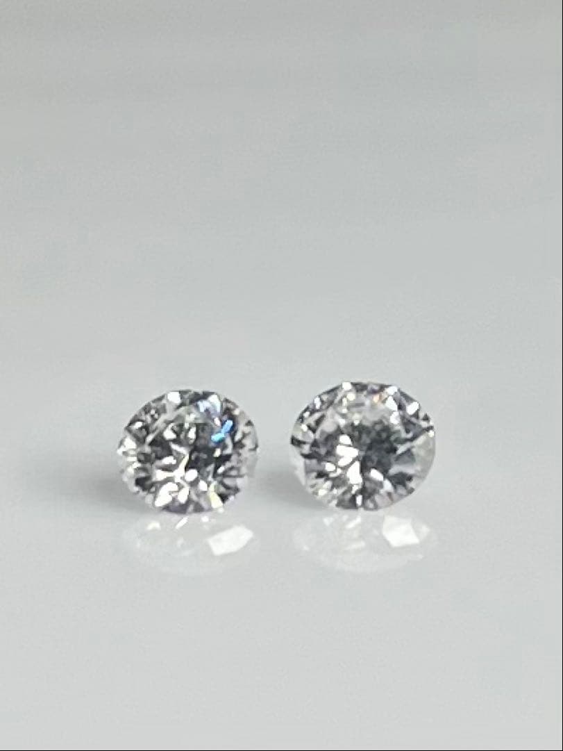 one PT天然ダイヤ片耳ピアス 0.236ct 中央宝石研究所 鑑定書付