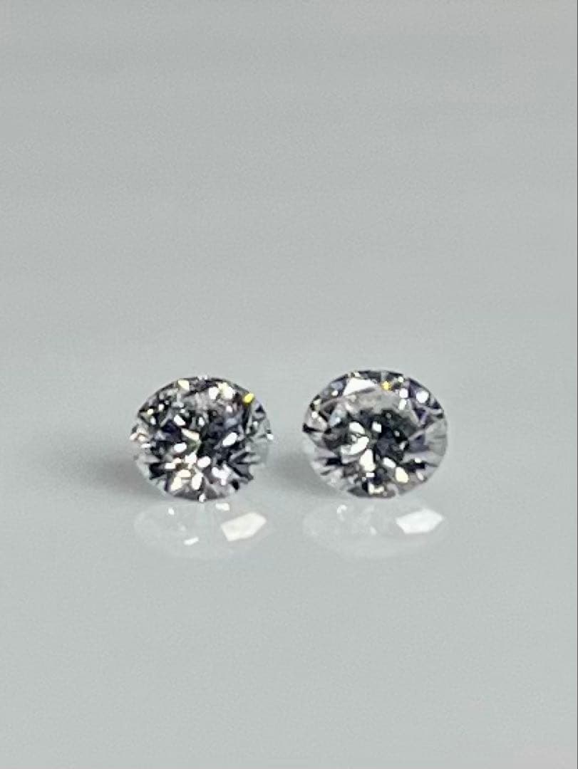 one PT天然ダイヤ片耳ピアス 0.236ct 中央宝石研究所 鑑定書付
