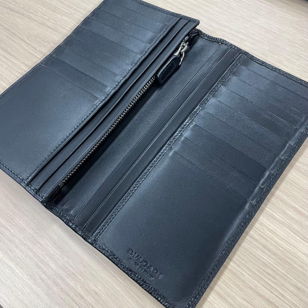 【最終値下げ】BVLGARI 長財布 リザードスキン
