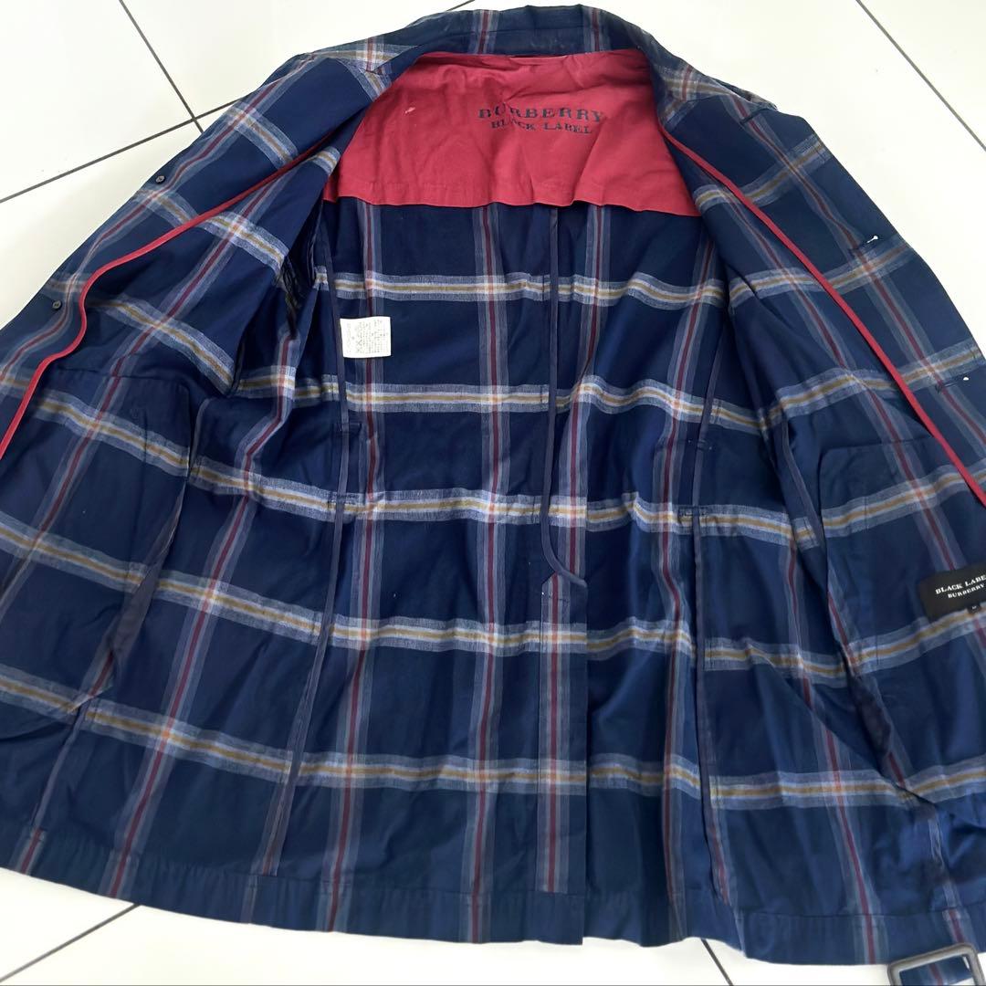バーバリー BURBERRY BLACK LABEL Mサイズ チェック メンズ
